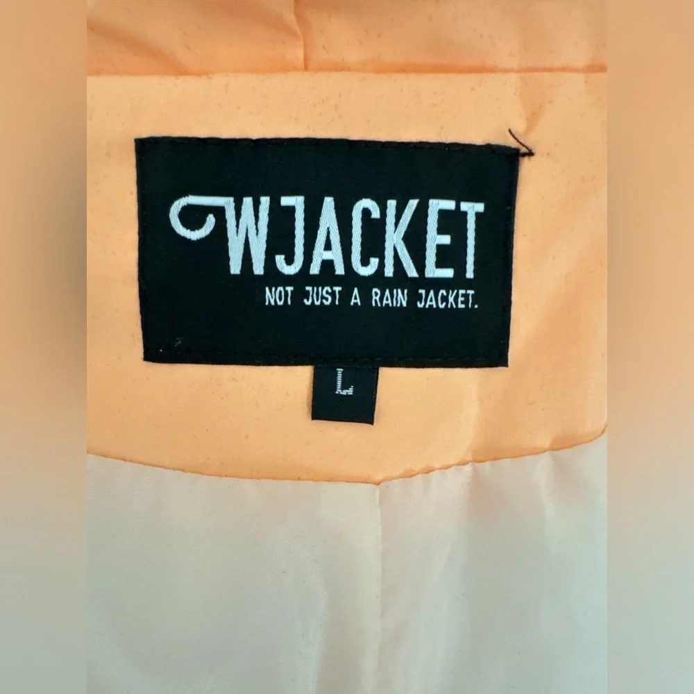 WJacket Coral/Peach Rain Coat #119 - Picture 3 of 5